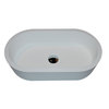 Anzzi Vaine 1-Piece Solid Surface Vessel Sink in Matte White LS-AZ607